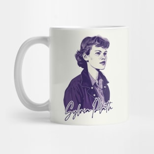 Sylvia Plath / Retro Quote Design Mug